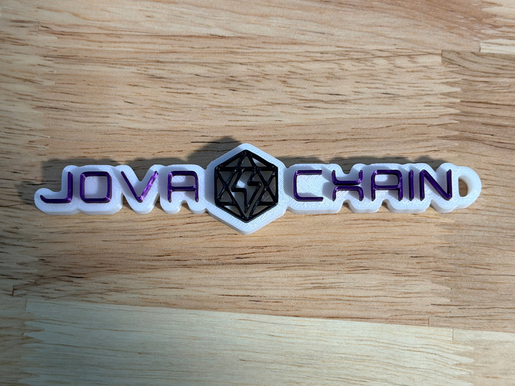 Jova Chain Keychain White Background