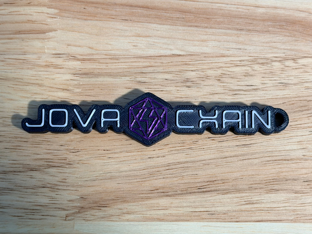 Jova Chain Keychain Black Background