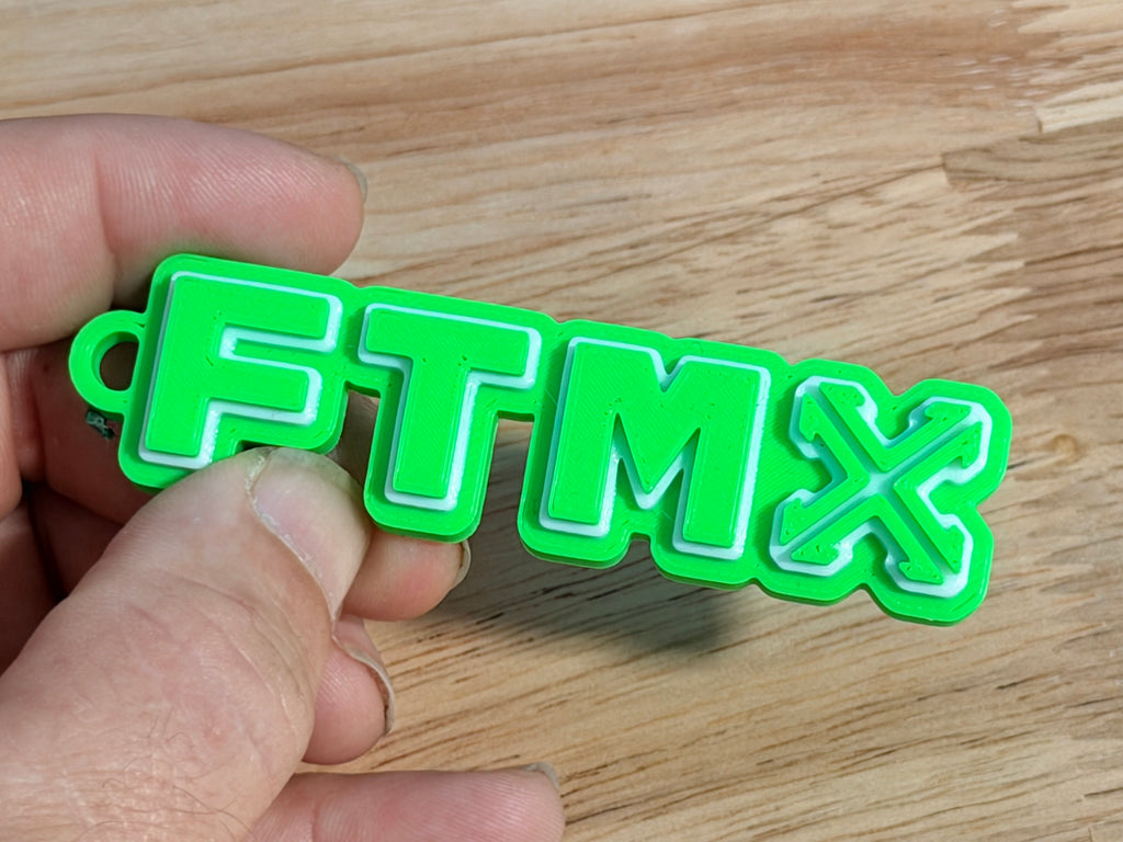 FTMX Keychain 3D Printed