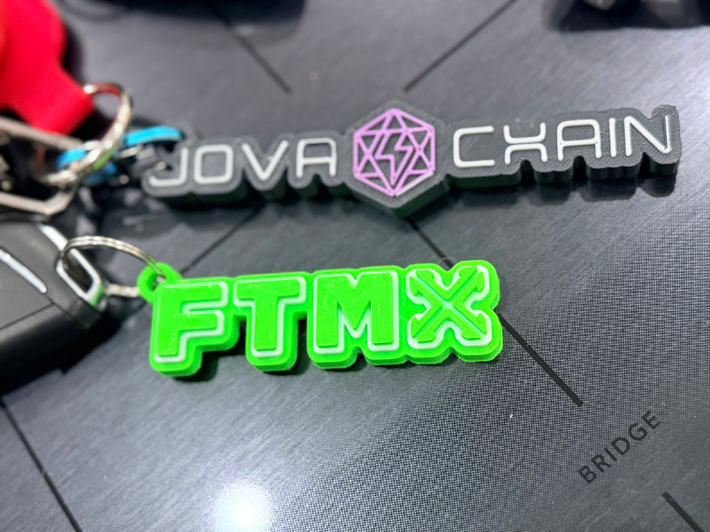 FTMX Keychain 3D Printed
