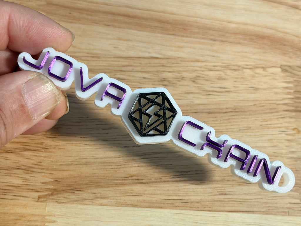 Jova Chain Keychain White Background