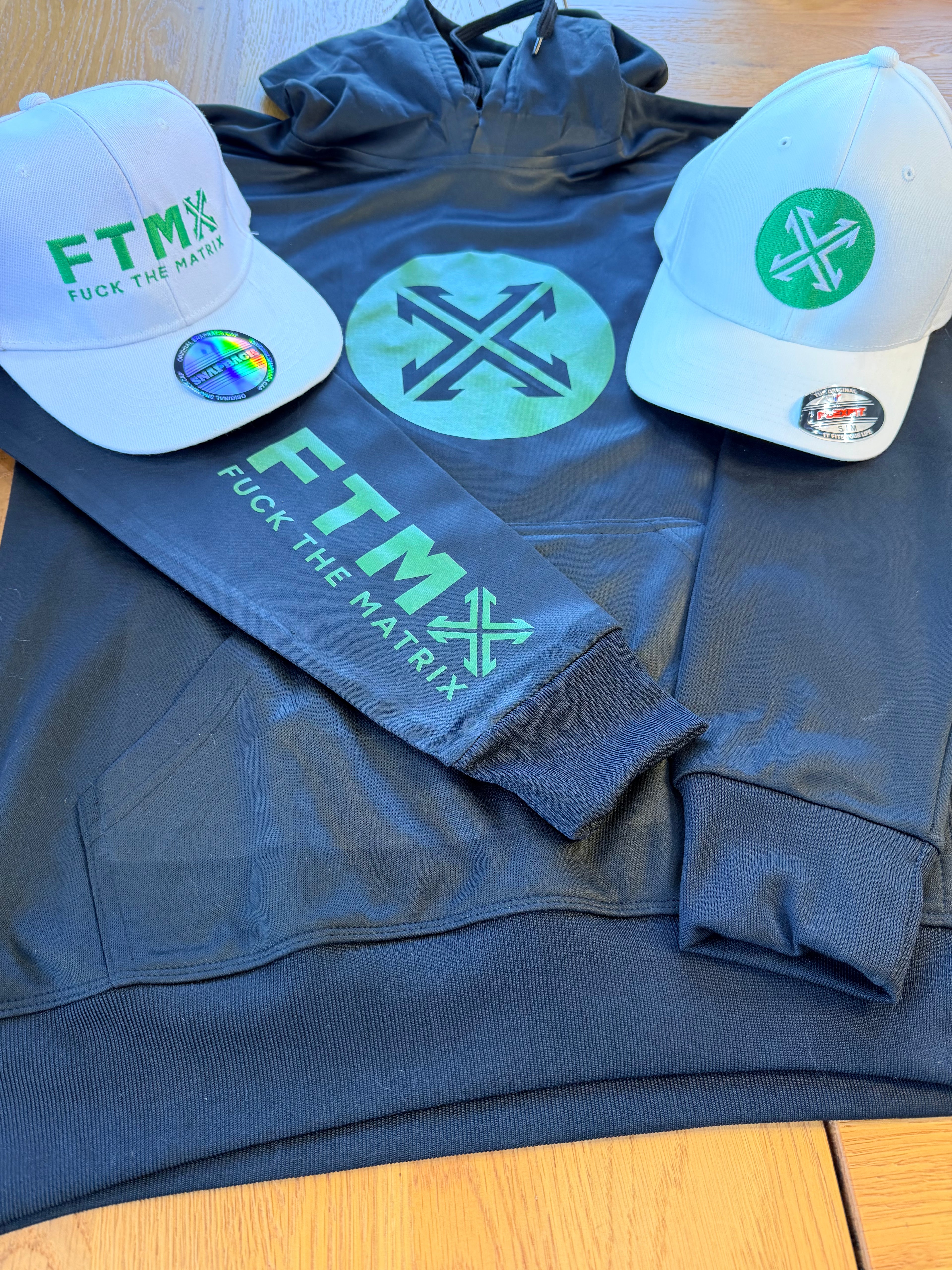 Black Fuck The Matrix Hoodie