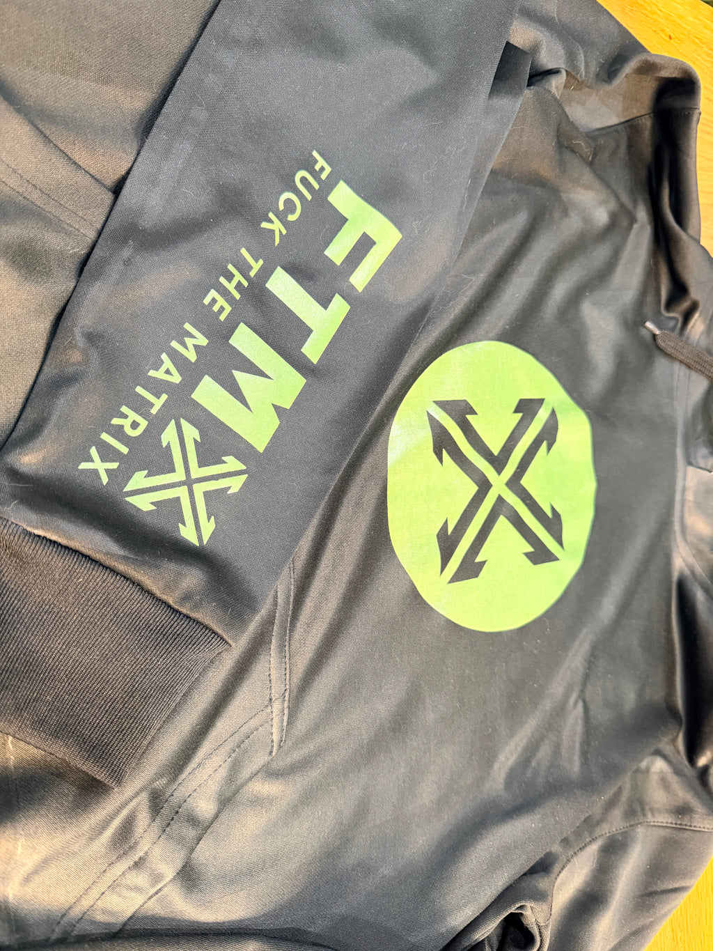 Black Fuck The Matrix Hoodie