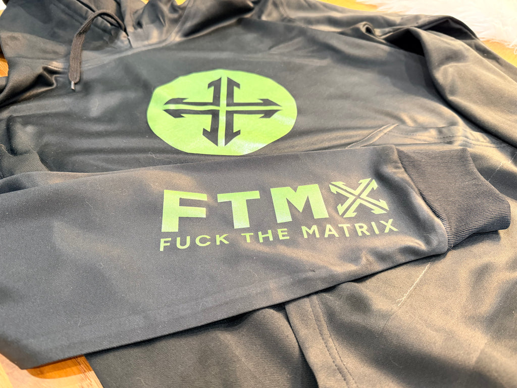 Black Fuck The Matrix Hoodie