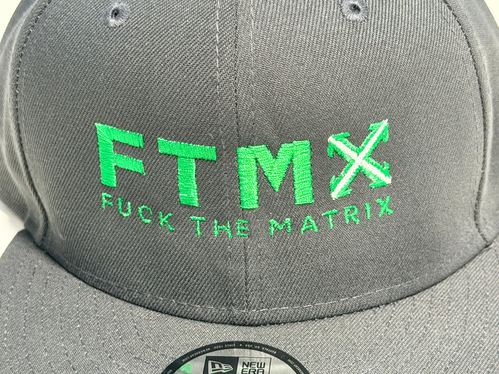 Gray 9 Fifty Snapback Cap FTMX Full Logo