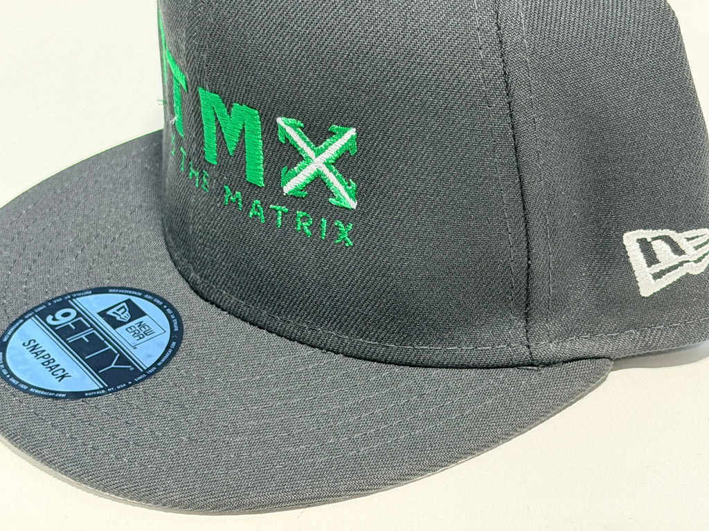 Gray 9 Fifty Snapback Cap FTMX Full Logo
