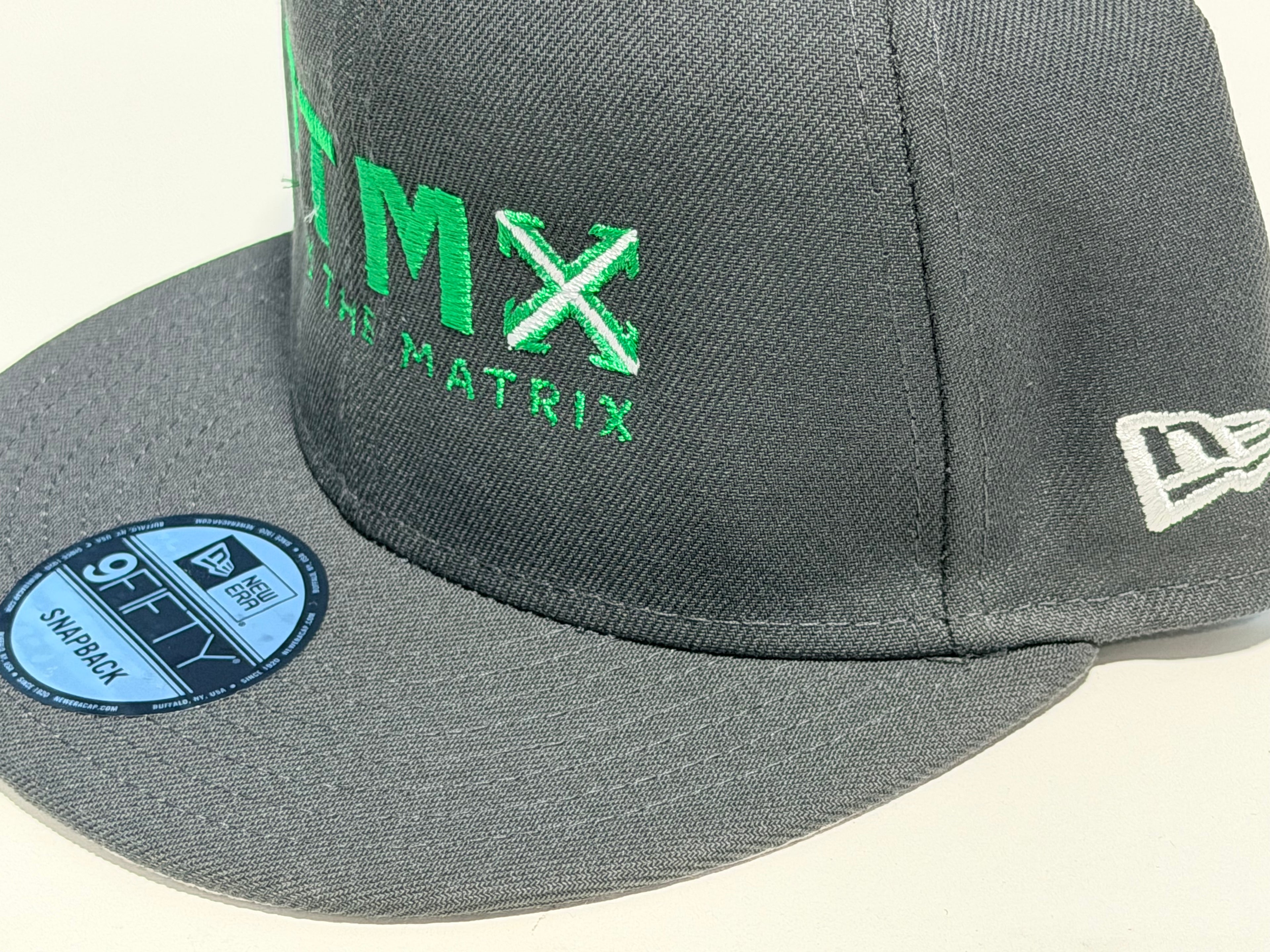 Gray 9 Fifty Snapback Cap FTMX Full Logo